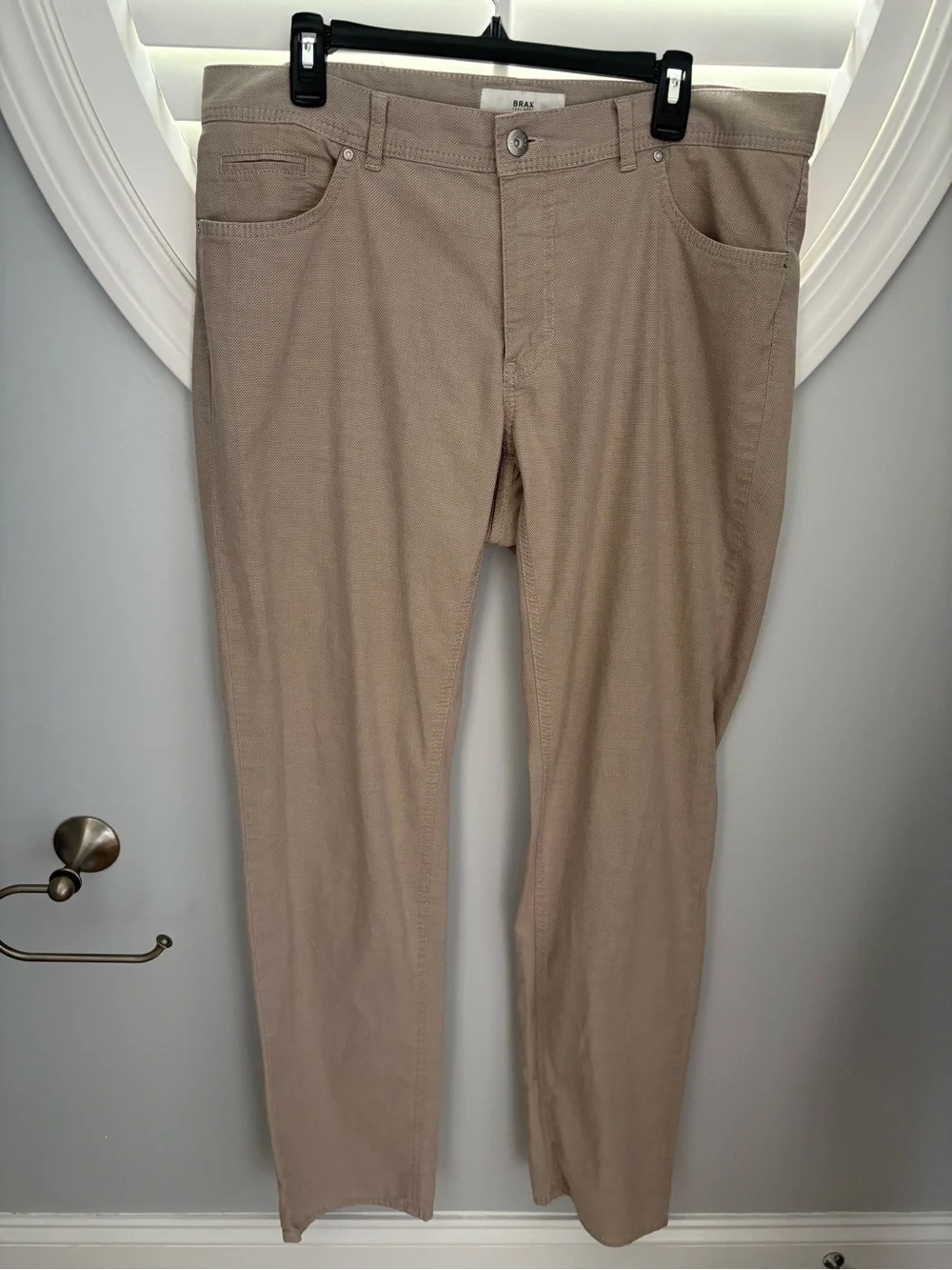 Brax men’s 38 x 34 flat front khaki pants-cooper fancy style-regular fit
